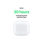 Apple AirPods 4 A3055-A3056-A3059 - with Active Noise Cancellation (ANC) and Wireless USB-C Charging Case – White - Image 4