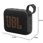 JBL Go 4 Portable Bluetooth Speaker Waterproof IP67 with Punchy Bass –Black - Image 5