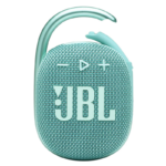 JBL Clip 4 Portable Bluetooth Speaker with Integrated Carabiner 10H Playtime – Teal