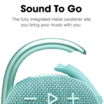 JBL Clip 4 Portable Bluetooth Speaker with Integrated Carabiner 10H Playtime – Teal - Image 2