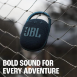 JBL Clip 4 Portable Bluetooth Speaker with Integrated Carabiner 10H Playtime –Blue - Image 4