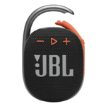 JBL Clip 4 Portable Bluetooth Speaker with Integrated Carabiner 10H Playtime-Black / Orange