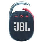 JBL Clip 4 Portable Bluetooth Speaker with Integrated Carabiner 10H Playtime-Blue / coral