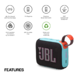 JBL Go 4 Portable Bluetooth Speaker Waterproof IP67 with Punchy Bass –Orange - Image 2
